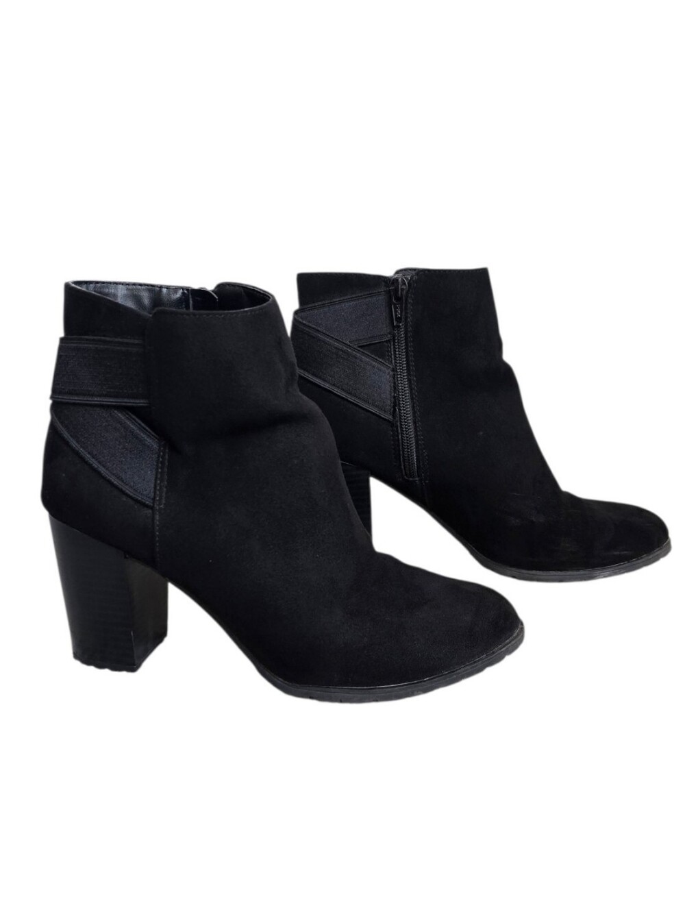 A New Day CANDYCE Black Suede Booties Size 7